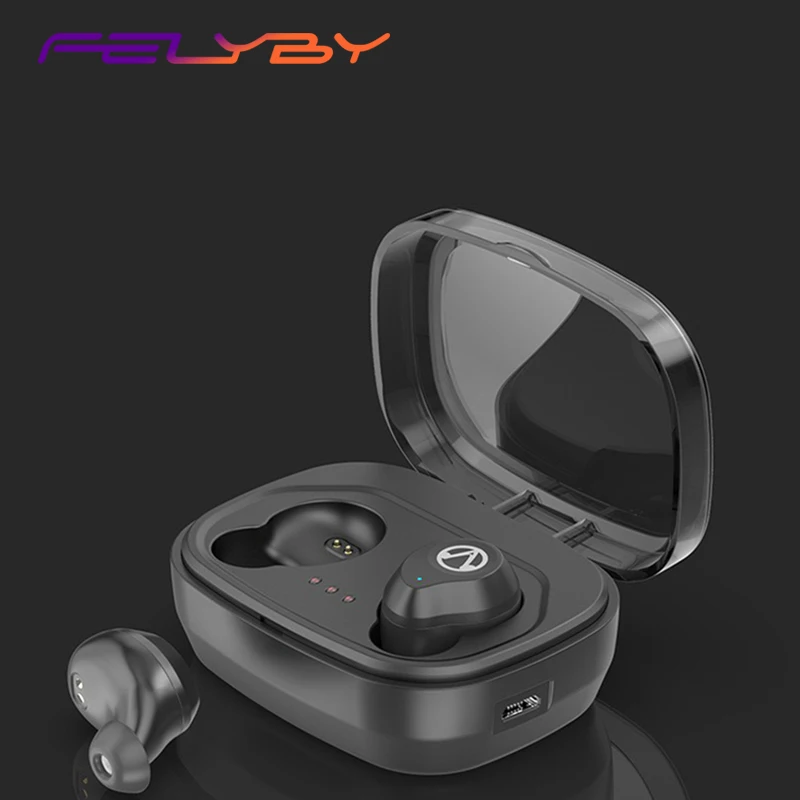 FELYBY X10 Bluetooth-гарнитура Мини-Невидимая Беспроводная бинауральная