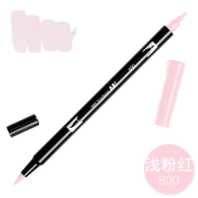 TUNACOCO, 1 шт., AB-T, японская TOMBOW ручка, двойная головка, маркеры, цветная мягкая кисть, ручка, водный маркер, ручка для рисования, принадлежности bb1710080 - Цвет: 800