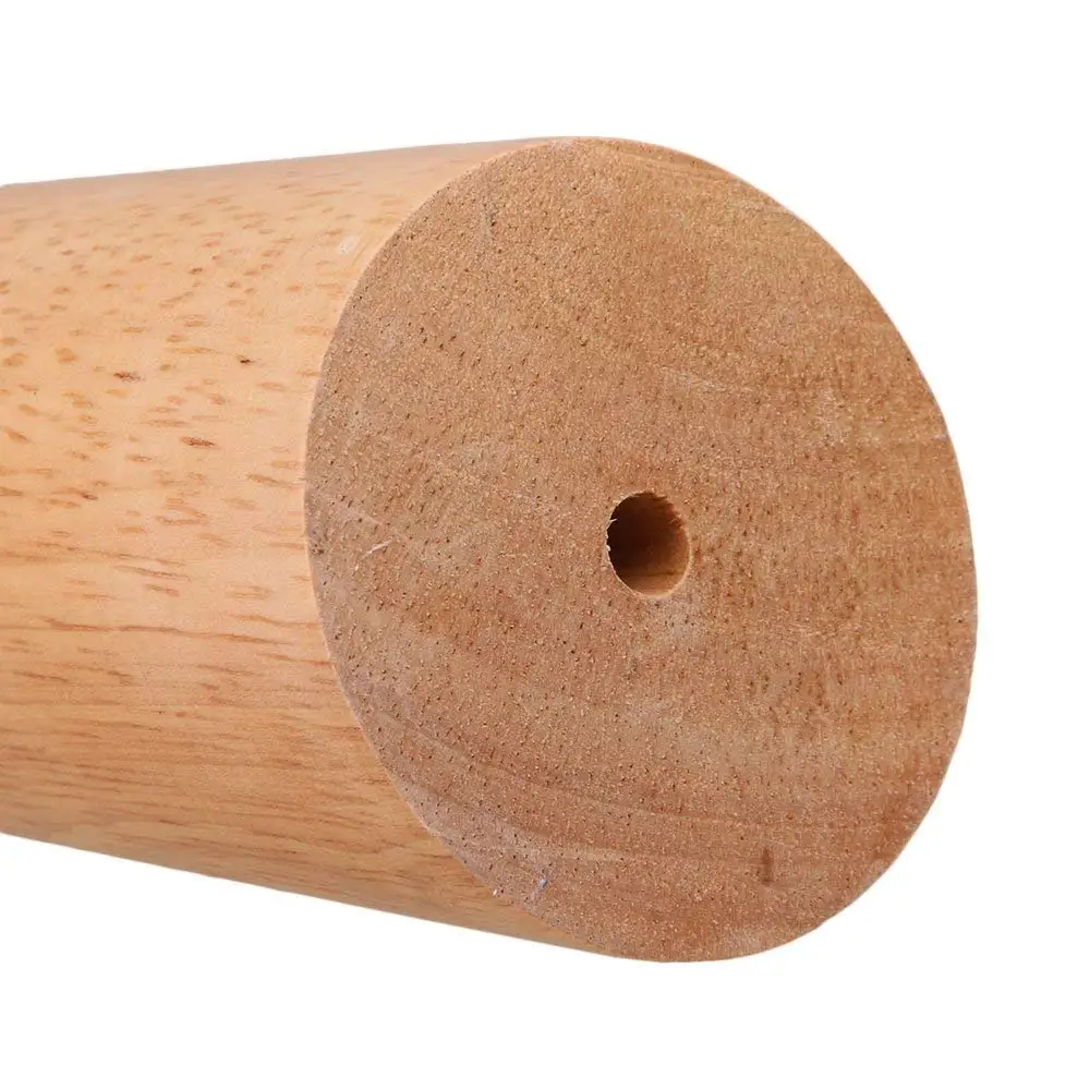 Дубовый 20 см Высота надежной мебели ноги с железной пластиной диван Таблица шкаф