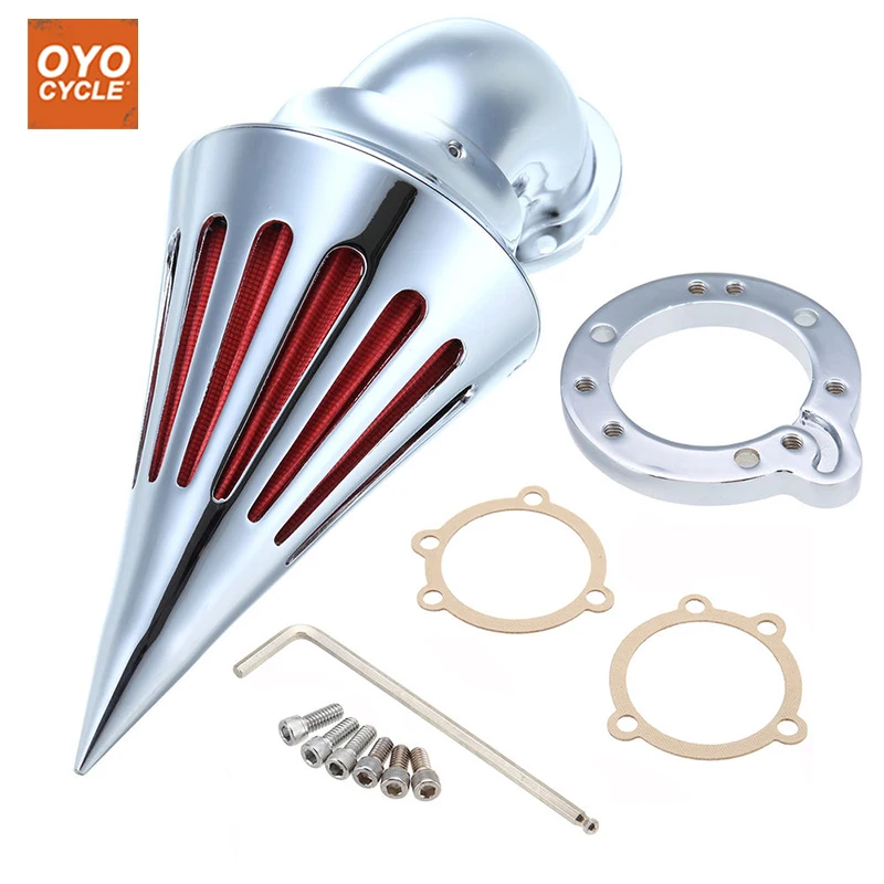 For Harley EVO CV S&ampS Carburetors Custom Sportster XL Touring Spike Cone Motorcycle Air Cleaner Intake Filters Kit Accessories |