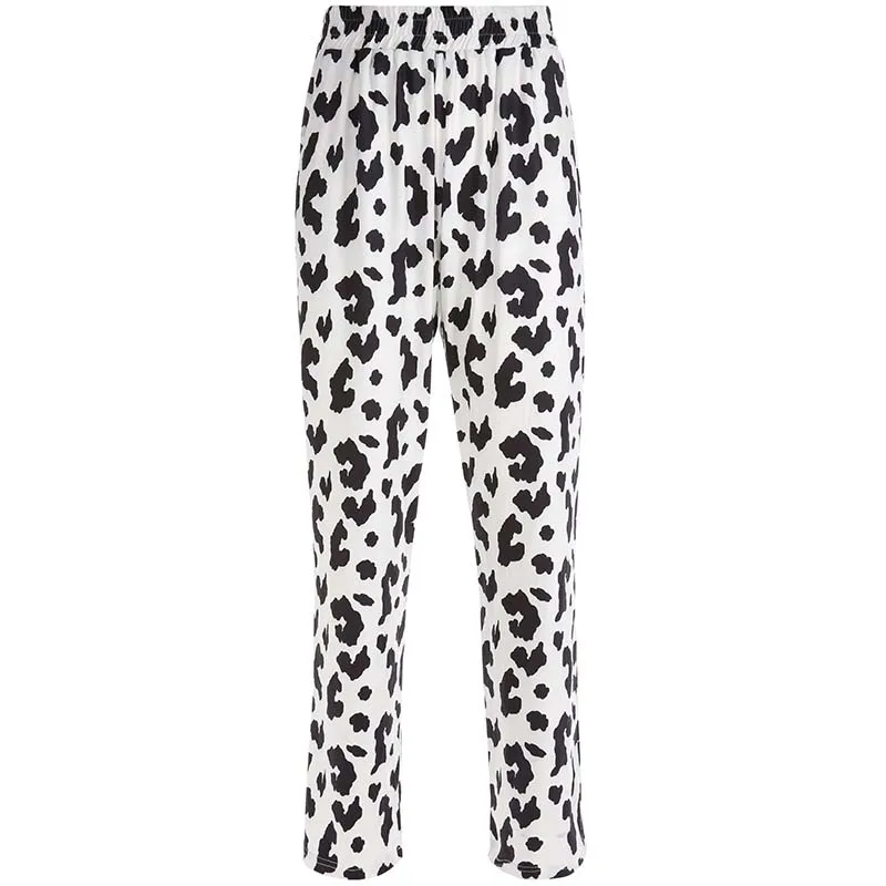 black white pants SUCHCUTE брюки карго женские с высокой талией бриджи размера плюс брюки в стиле панк корейская мода стиль Готический женский Harajuku Boho фестиваль - Цвет: black white pants