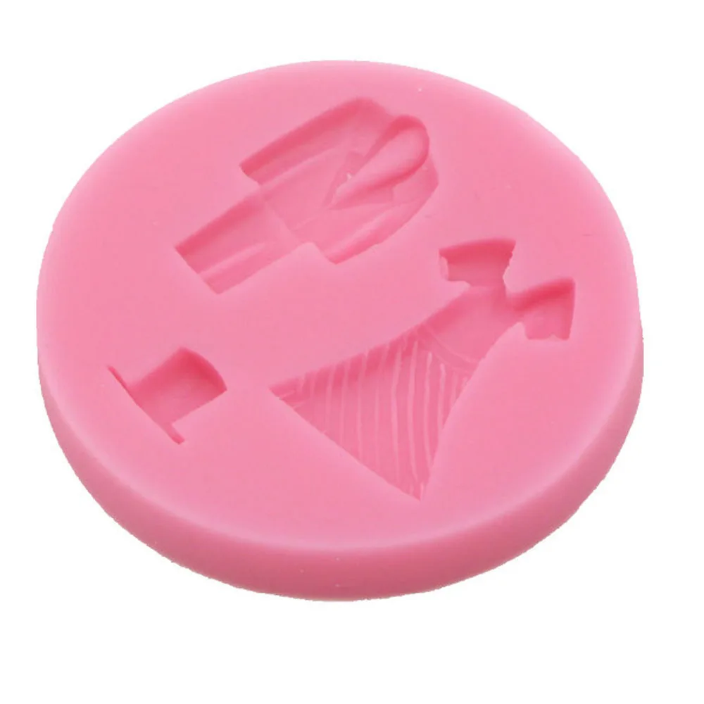 Силиконовые формы NPC в форме платья для украшения торта форма шляпы жвачки и
