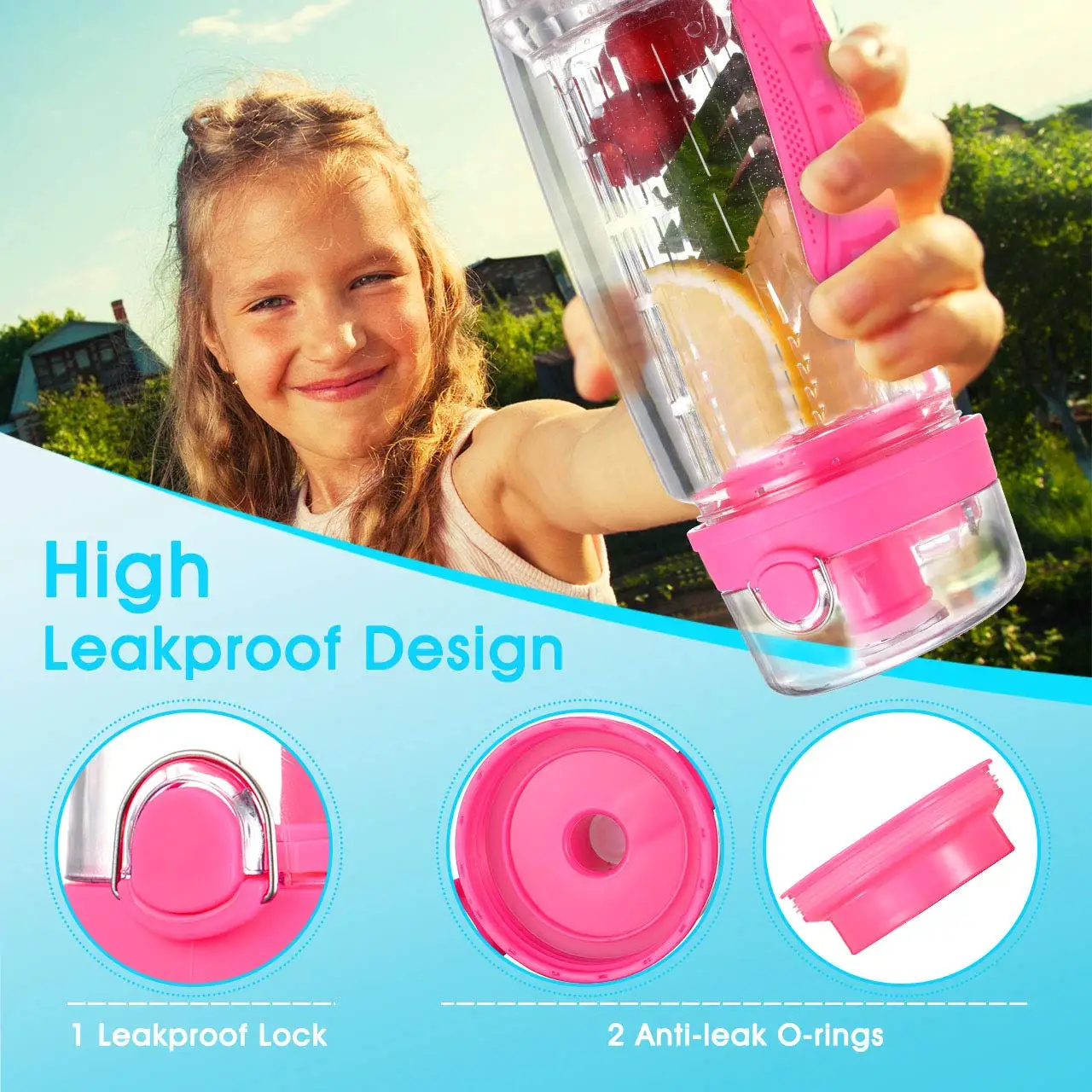 Бутылка для воды uberBottle-32 oz | герметичные бутылки дети школа спорт велосипед с