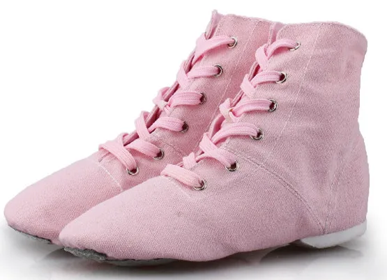 Pink Adult Новинка; скидка; женская и мужская обувь для джазовых танцев; ботинки на шнуровке; женские и мужские джазовые кроссовки; Танцевальная обувь; цвет красный, черный; Джазовые ботинки; - Цвет: Pink Adult