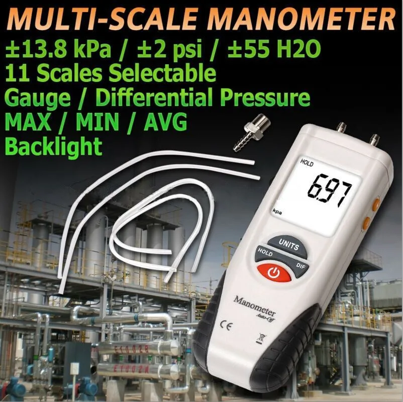 Китайский завод, горячая распродажа, манометр для измерения давления газа HT-1890