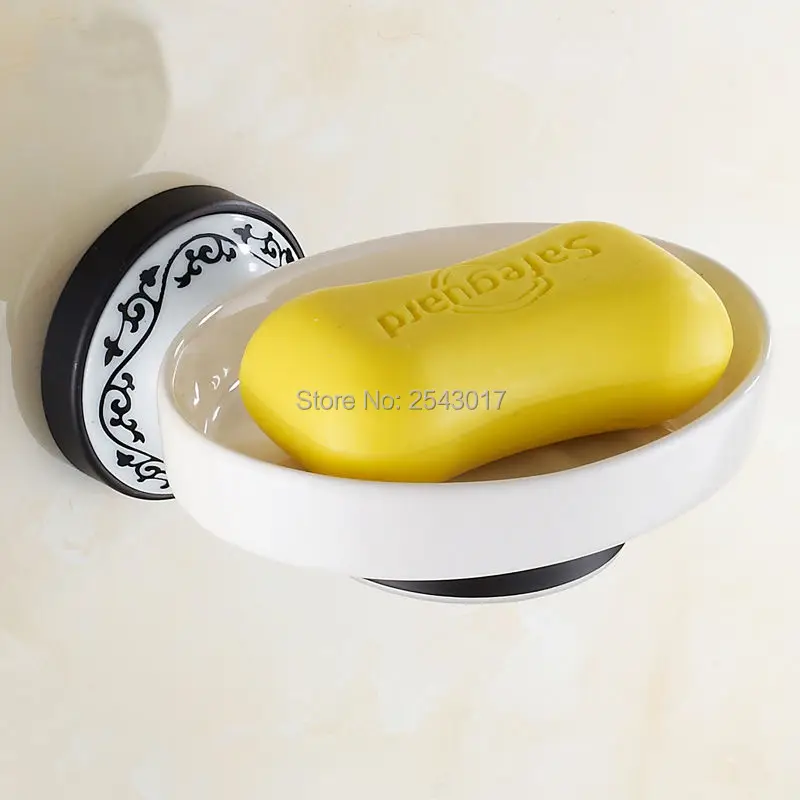 Высококачественный держатель для мыльницы черная бронзовая отделка корзина