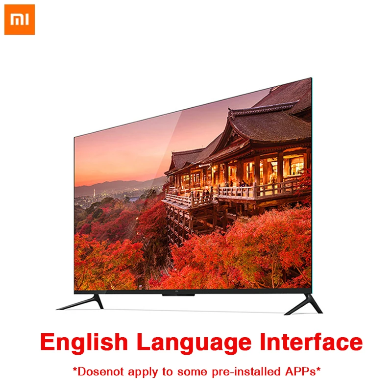 Xiaomi tv 4 55 дюймов настоящий 4K Smart 4,9 мм ультратонкий Телевизор 2 ГБ+ 8 Гб памяти Поддержка полноформатного воспроизведения Dolby sound DTS-HD