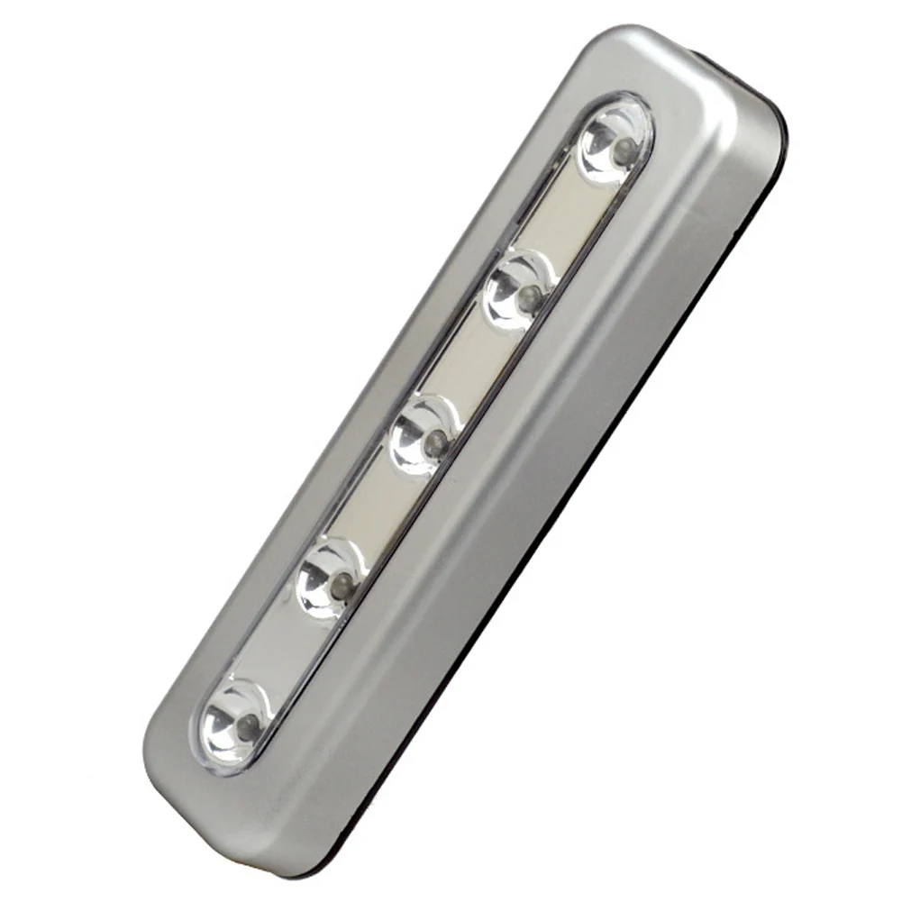 Мини ночник с 5 Светодиодами беспроводная лампа сенсорным управлением