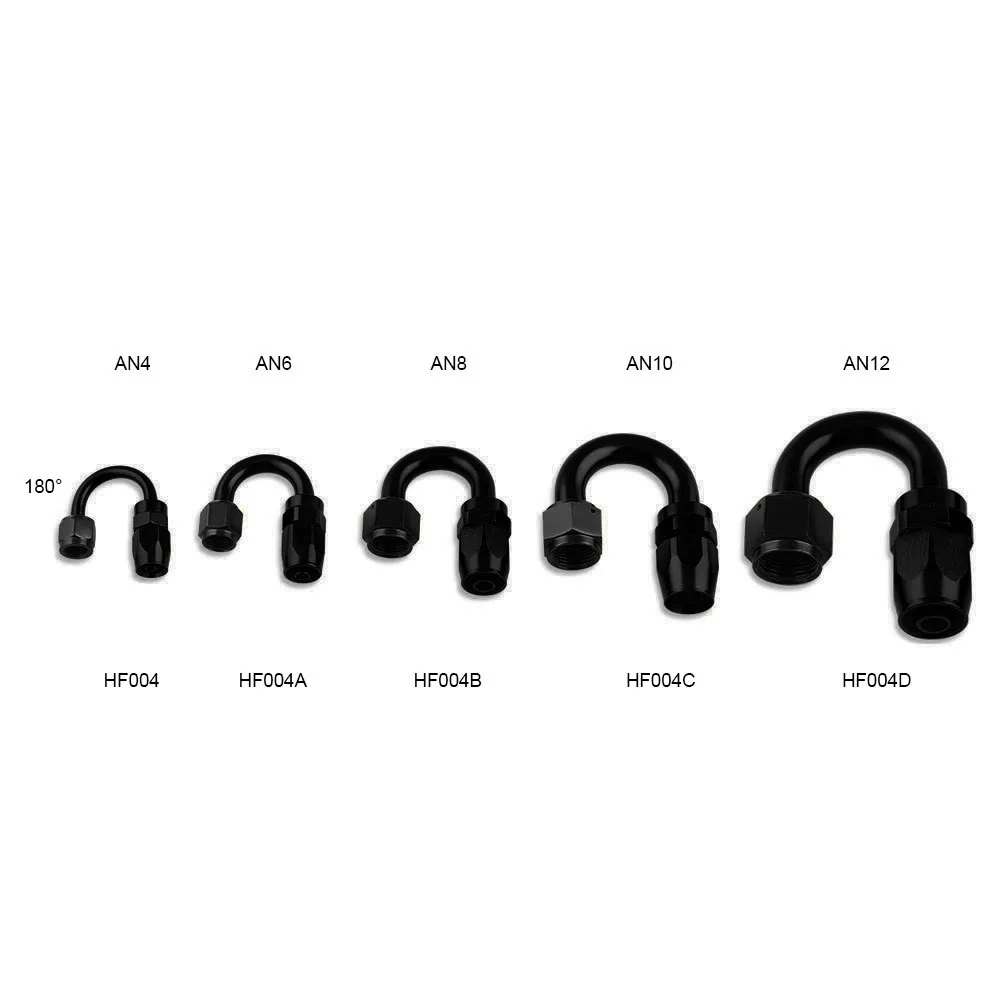 AN4 6 8 10 12 масляный/топливный/поворотный шланг алюминиевый адаптер фитинги