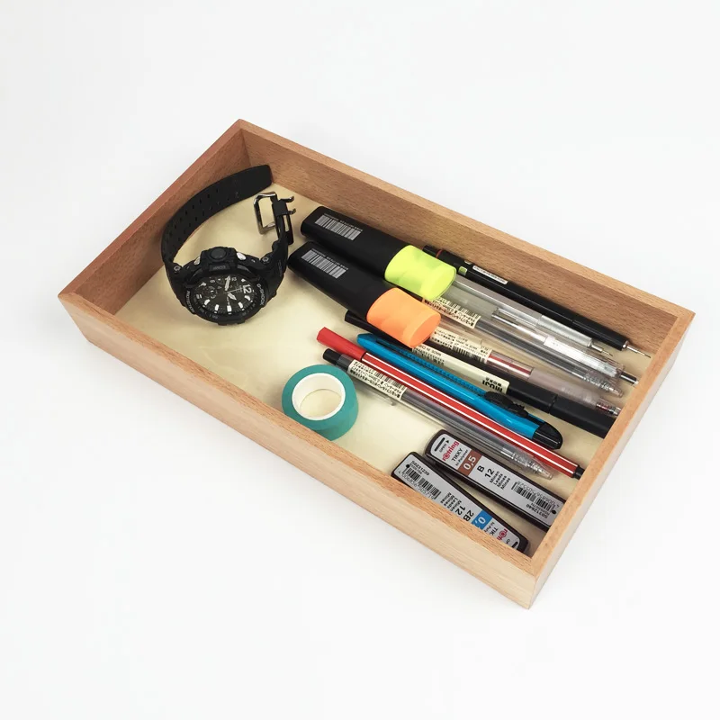 

Creative Wood Storage Box Office Desk Organizer Eco Natural Wood Table Sundries/Stationary Storage Holders