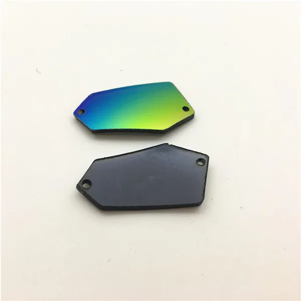 03N 18X32MM Высококачественные акриловые стразы разных форм, с отверстиями, радужные зеркальные Акриловые Бусины, 30 шт - Цвет: 03N 18X32MM