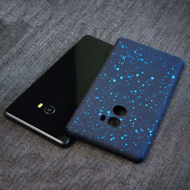 YueTuo case for xiaomi mi mix 2 mix2 2s 3d bling glitter matte protective luxury original hard back ultra thin full phone cover |