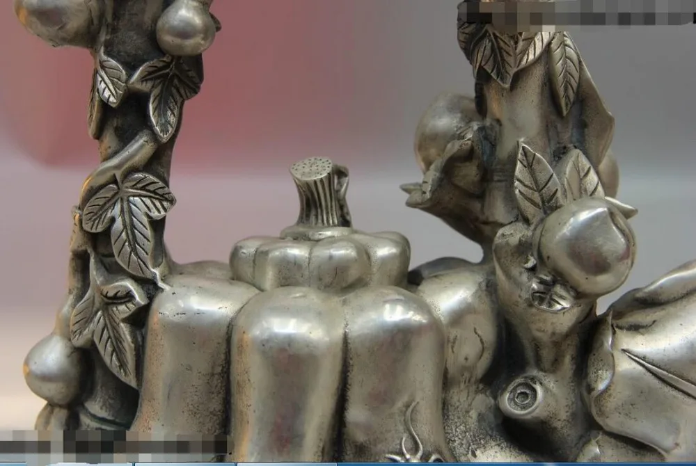 Китай (материк) Серебряная паук персик бутылки Тыква чайник в форме тыквы горшок