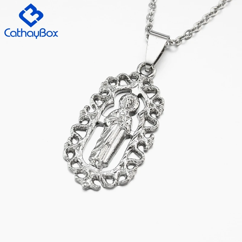 Детская Подвеска с надписью Baby Jesus Divine ожерелье из нержавеющей стали религиозное