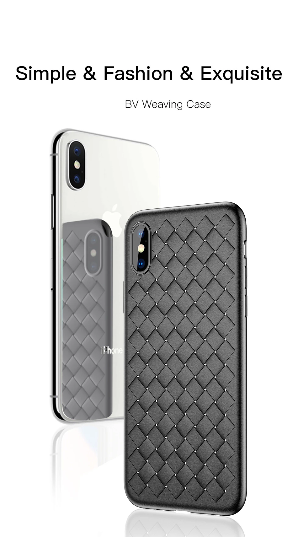 Тканый сетчатый Защитный Мягкий силиконовый чехол для iPhone 5 5S SE 6 6s 7 8 Plus 11 Pro X 10 XS Max XR Coque Capa
