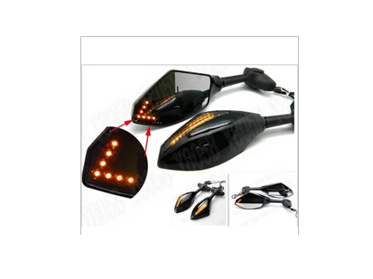 Светодиодные зеркала указателя поворота для мотоцикла kawasaki NINJA 250 650R Z750/Z750S ER6N/F Z1000