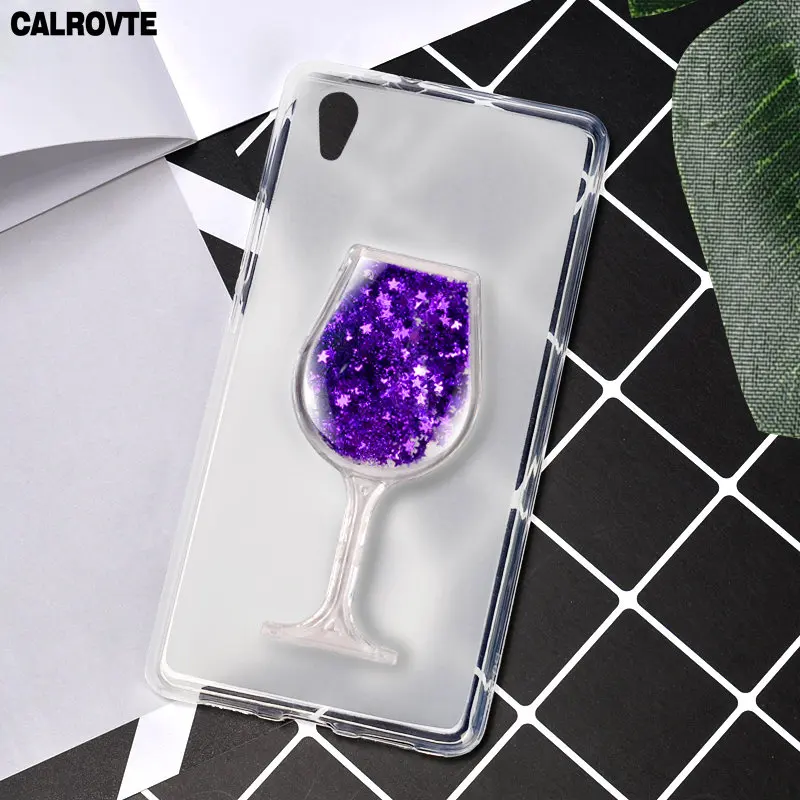 Чехол для sony Xperia X F5121 двойной F5122 Мягкие TPU 3D жидкий Cover зыбучие пески динамический