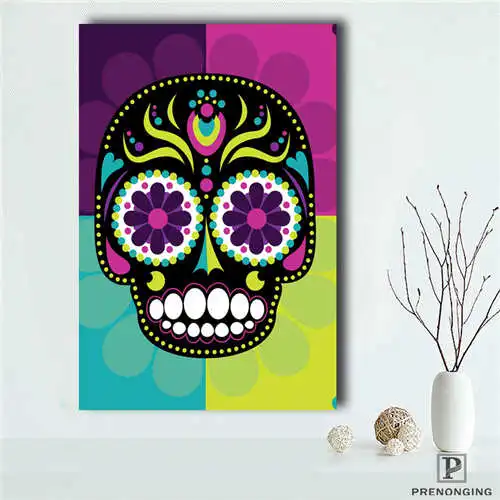 Изготовленный на заказ череп (2) @ Печатный постер ткань стены искусства картины