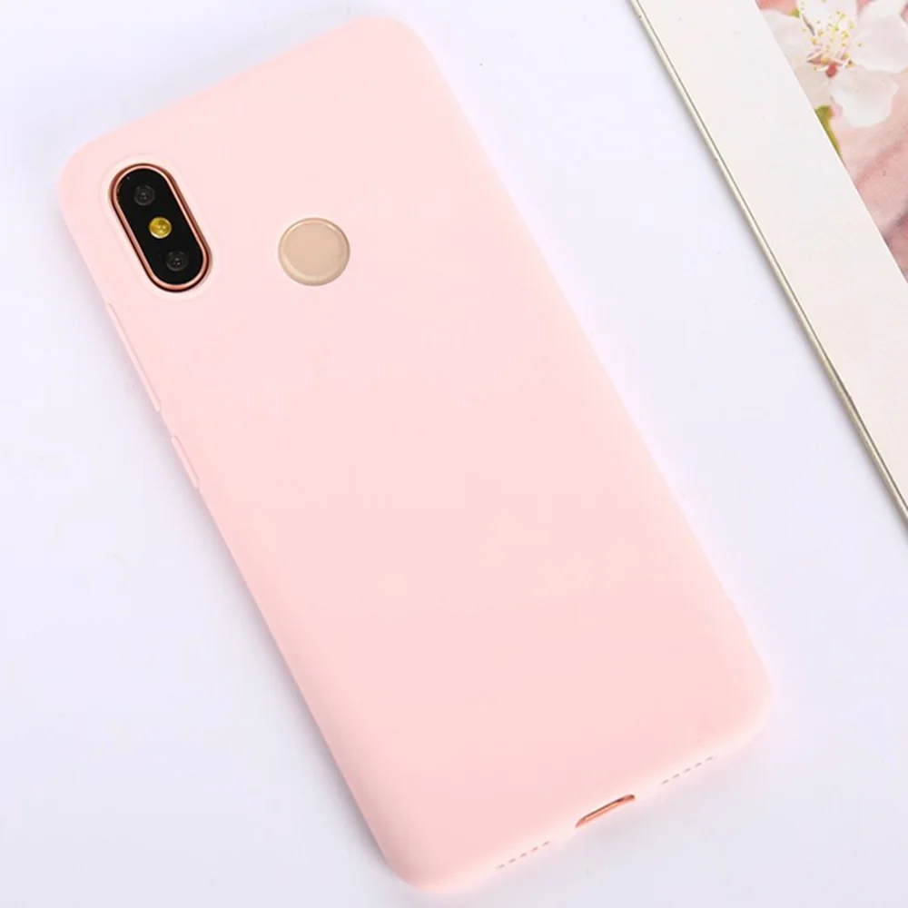 Silicone Candy Color Case For Xiaomi Redmi Note 5 7 Pro 6 Mi 8 Lite 9 SE Ultra Thin Soft TPU Cover A2 |