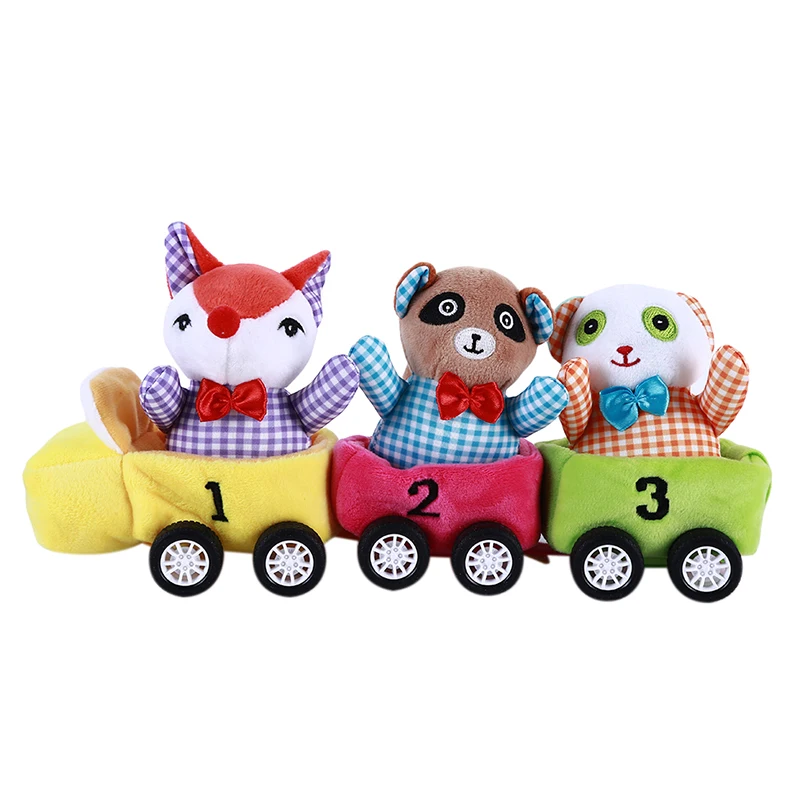 Creative Funny Multcolor Cotton Blends Train Toys For Baby Cartoon Animal Car Early Development Popular Toy |
