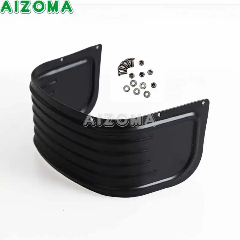 Передняя кромка крыла мотоцикла комплект для Harley Touring Road King Tri Glide FLHR FLHTK FLHTKL FLHTCU FLHTCUL FLHTCUTG - Цвет: Black