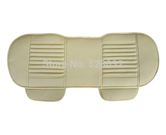 Бамбуковая подушка для автомобильного сиденья цвет древесный кожа заднее