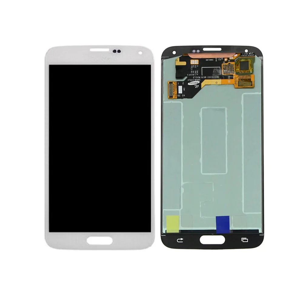 White Для samsung Galaxy S5 G900 i9600 G900A G900M G900F G900T G900FD ЖК-дисплей Дисплей кодирующий преобразователь сенсорного экрана в сборе - Цвет: White