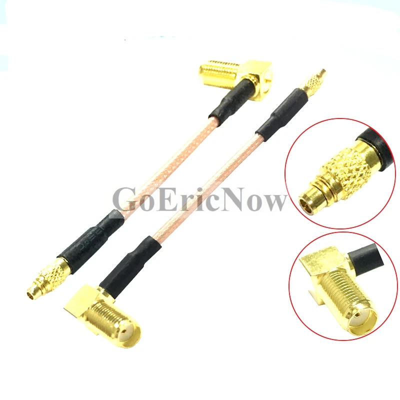 5 шт. радиочастотный коаксиальный штекер MMCX-гнездо SMA угловой ОТРЕЗОК кабеля RG316 15