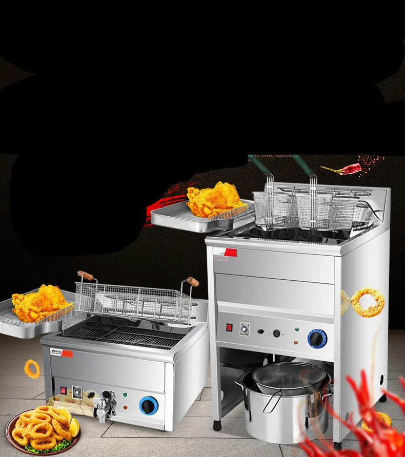 

Electric Deep Fryers blast furnace commercial large - capacity deep frying pan automatic time machine.