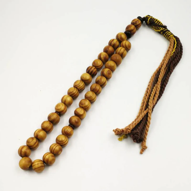 Молитвенные четки из букового дерева Tasbih 33 66 99 8 10 12 14 мм|Плетеные браслеты| |