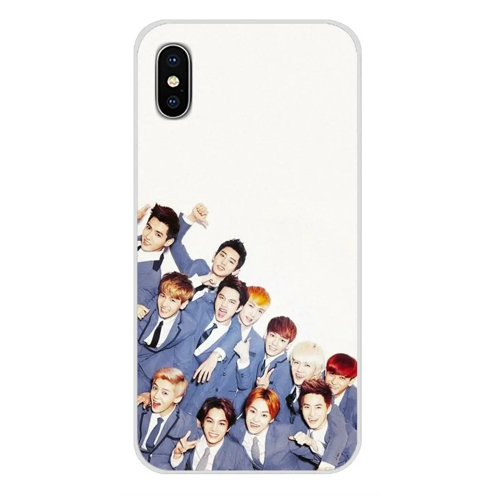 Аксессуары для корейской команды EXO мужчин чехлы телефонов Samsung Galaxy A3 A5 A7 A9 A8 Star A6