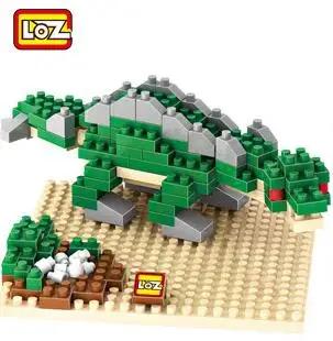 LOZ diamond mini building blocks Jurassic park Tyrannosaurus Ceratopsian stegosaurus brontosaurus kids toys | Игрушки и хобби