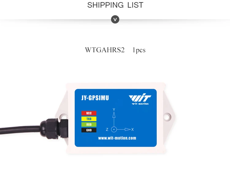 Witmotion WTAHRS2 высокой стабильностью 10-axis GPS-IMU навигации Системы, Bulit в акселерометр+ электронный гироскоп+ магнитометр+ барометр