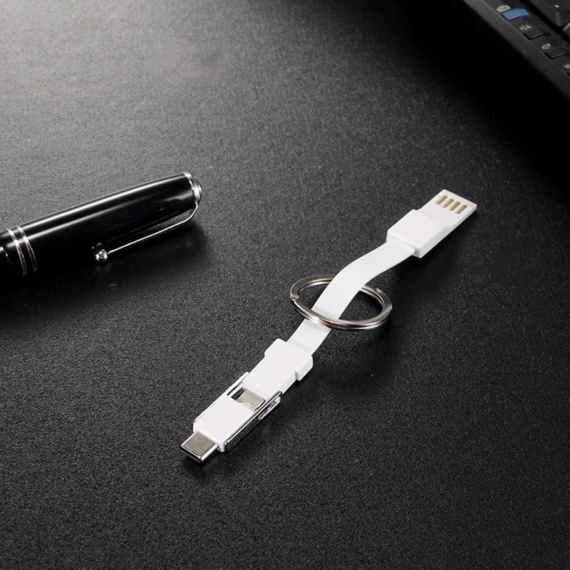 Thbelieve 3 в 1 Кабели для зарядки 4 USB зарядное устройство брелок Разные цвета кабель