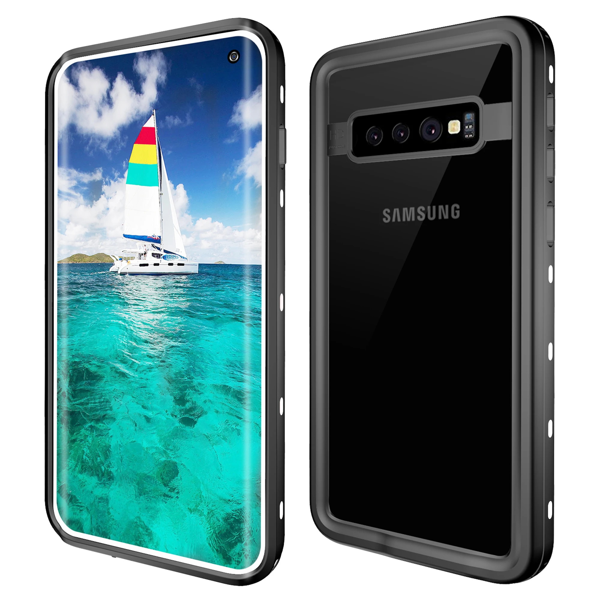 Открытый спортивный чехол для телефона samsung S10/S10 Plus IP68 водонепроницаемый