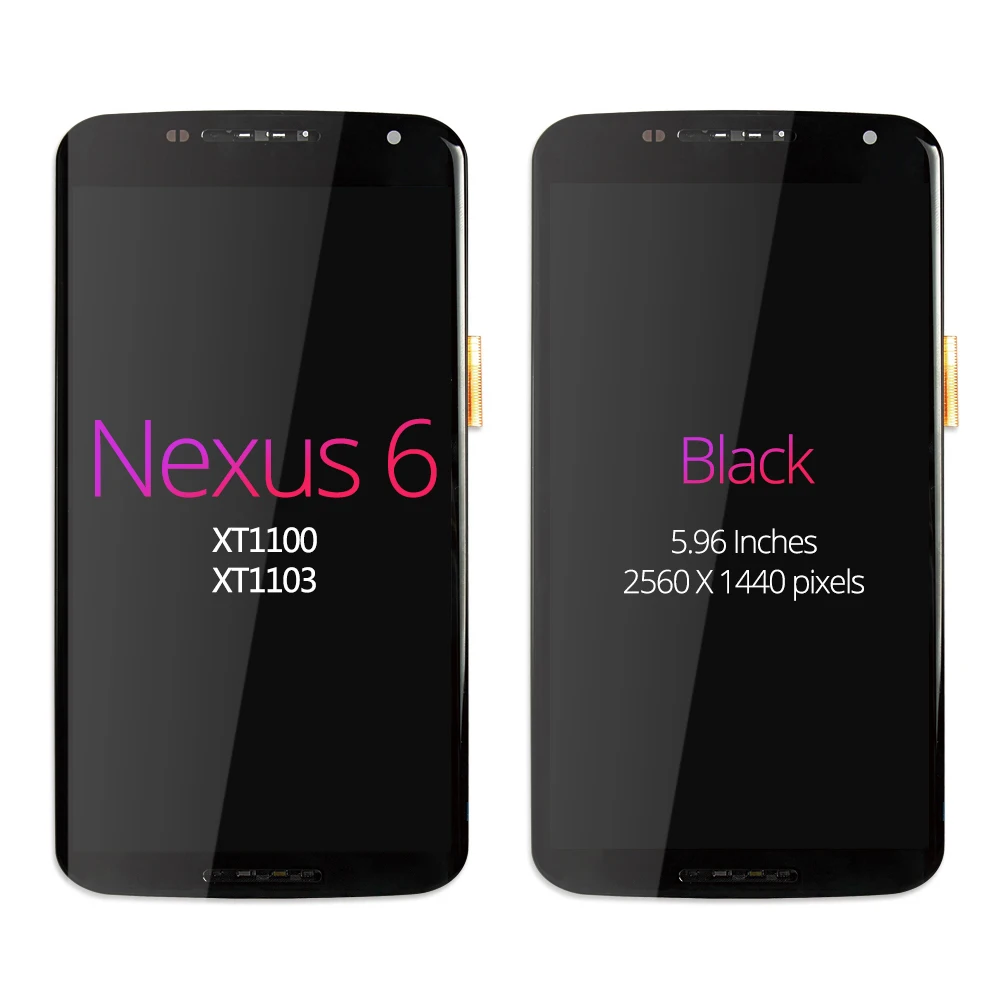 5 96 ''для Motorola Moto Nexus 6 XT1100 XT1103 ЖК-дисплей сенсорный экран с рамкой дигитайзер
