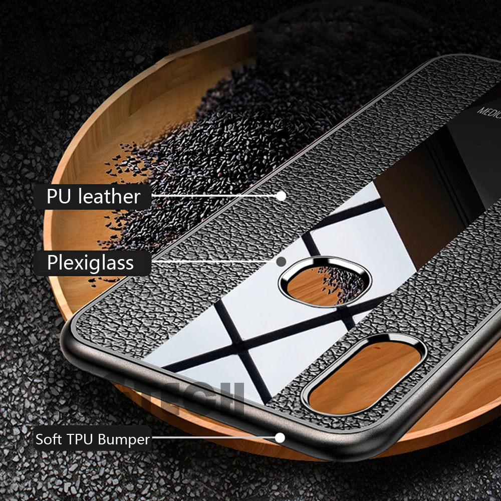 BiGTECH PU Leather Phone Cover for vivo Y93 lite TPU Soft Case iQOO V15 V11 Pro V11i V9 V7 Plus Y95 Y91i Y81 Coque |