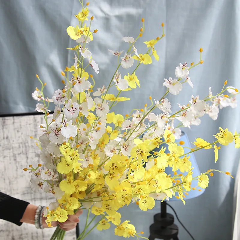 100 см шелковые орхидеи Oncidium Моделирование искусственных цветов цветок танец