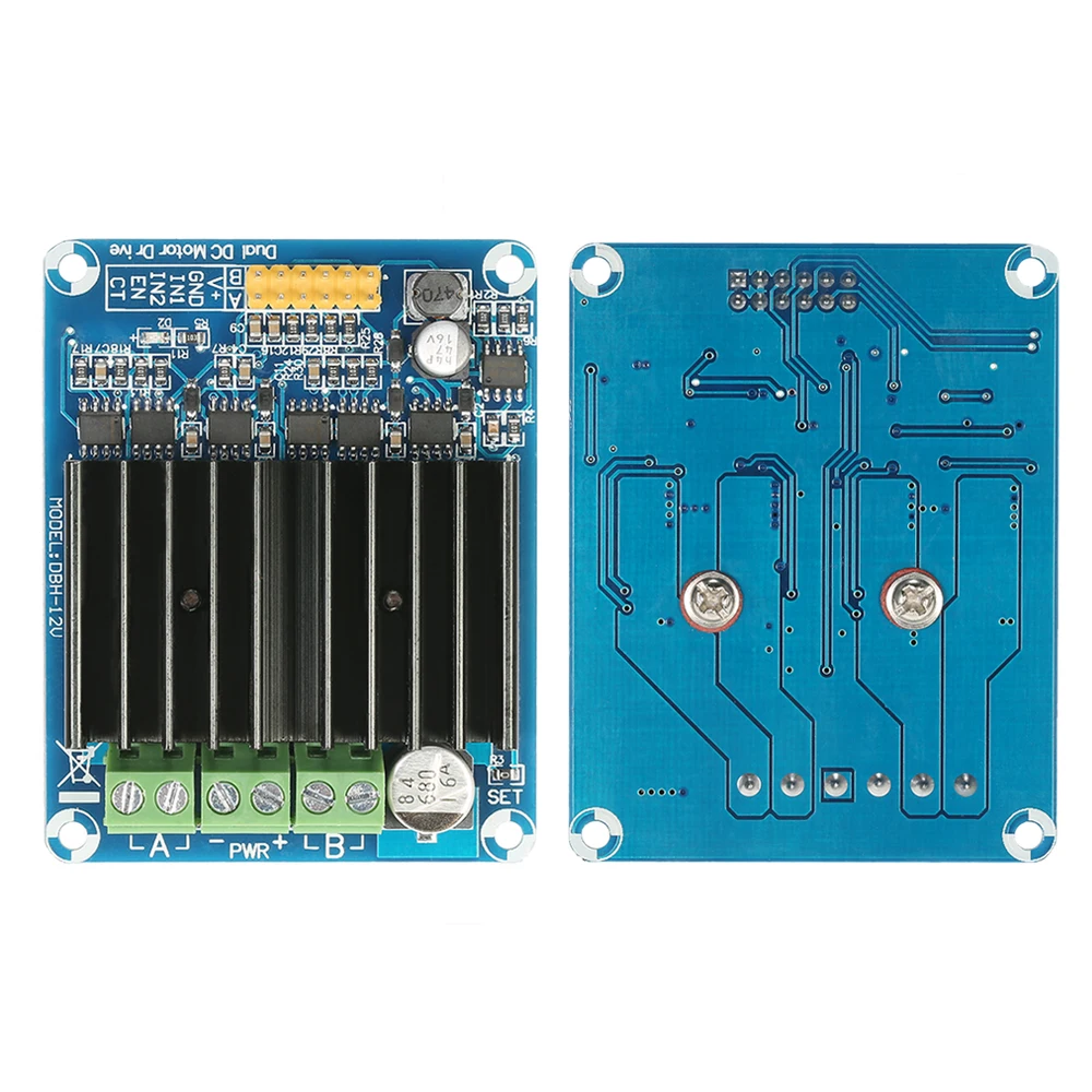 30A DC 5 V-12 V H Мост управления слер доска Новый Двухканальный модуль двигателем DHB-1A |