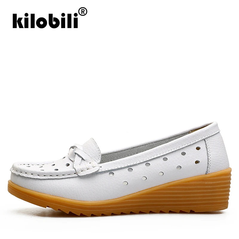 Kilobili/2019 г. весенние женские балетки из натуральной кожи на плоской подошве