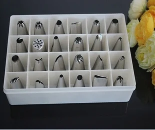 

24 Pcs Nozzles cake decorating quality stainless steel suit incing sets