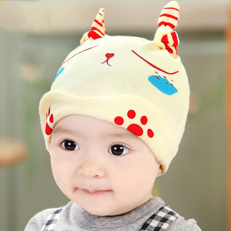 2016 New Spring Autumn Newborn Baby Cotton Sleeping Beanie Hat | Тематическая одежда и униформа