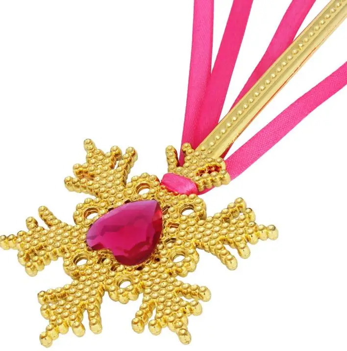 Сказочные Золотые снежинки ленты палочки стримеры Рождество свадьвечерние ринка Cos принцесса драгоценные