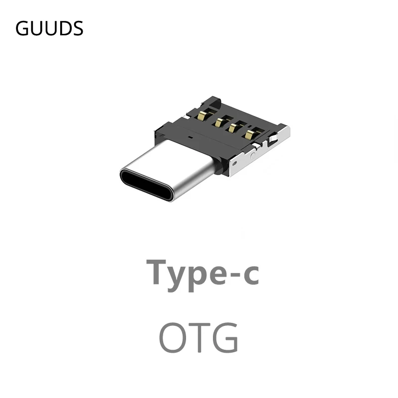 1 piece Type-C OTG Guuds Ультра маленький Micro usb type-C штекер USB Женский адаптер маленький type-C адаптер типа OTG C OTG разъем type C V8 OTG - Цвет: 1 piece Type-C OTG