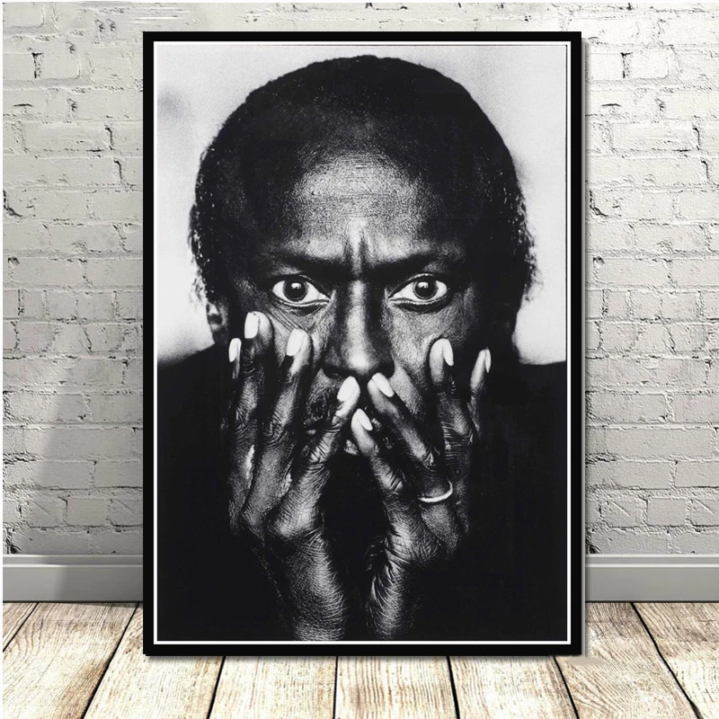 0005 Miles Davis плакат вид синий Джаз Музыкальный альбом художественный постер Картина Настенная картина домашний декор плакаты и принты - Цвет: 0005