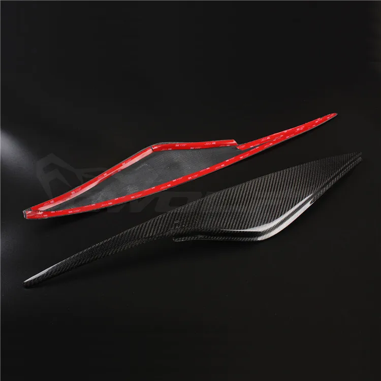 FUWAYDA 2 шт. Высокое качество Настоящее углеродное волокно украшения фары Брови