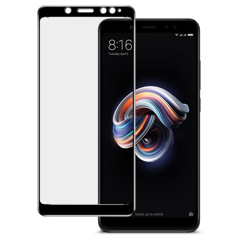 Imak Pro+ полноэкранный клей защитное закаленное стекло для Xiaomi Redmi Note 7 6 Pro Note5 2.5D Олеофобное