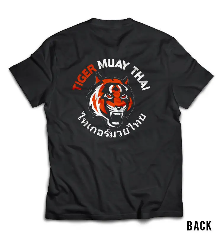 Новая Черная футболка Tiger Muay Thai kick boxing S to 3XL harajuku мужские модные футболки 2019 |