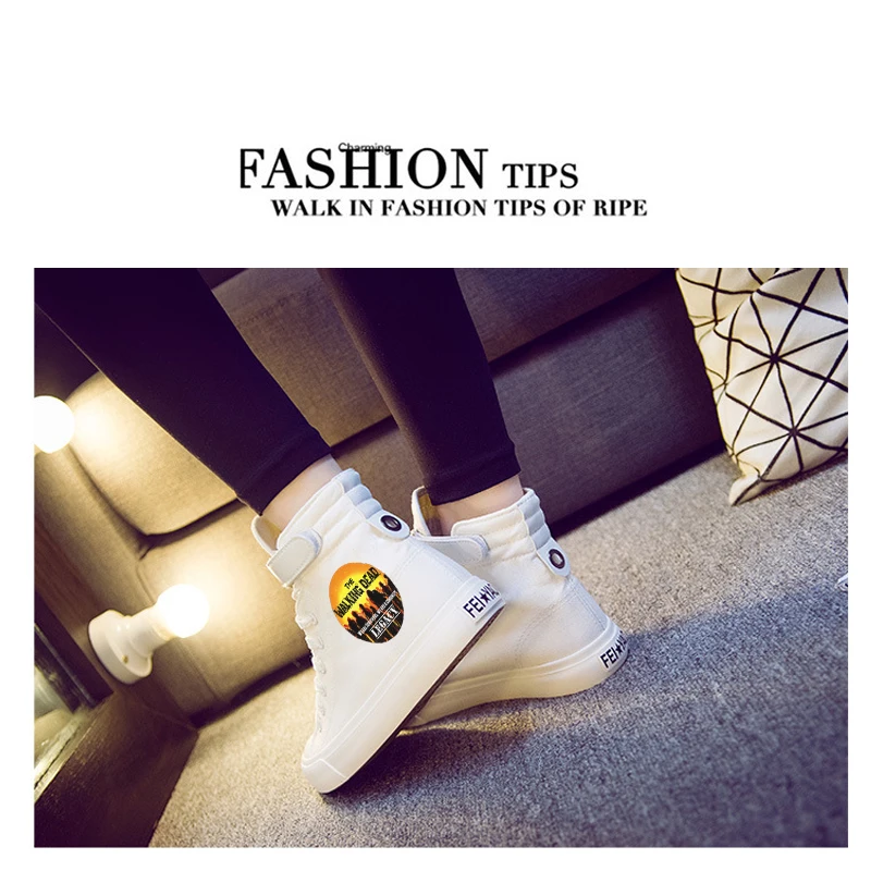 Американский ТВ ходячие мертвые кроссовки парусиновая обувь мужская повседневная Вулканизированная обувь для отдыха