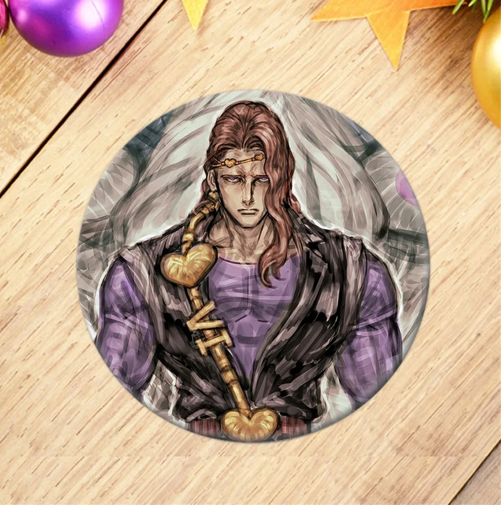 14 1 шт. значок аниме Jo Необычные Приключения Jotaro Kujo Косплей брошь коллекция булавок для украшения рюкзаков - Окраска металла: 14